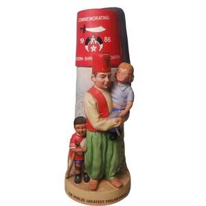 CLEARANCE MOVING SALE 1986 Lionstone Freemason Masonic Shriner Whiskey Decanter